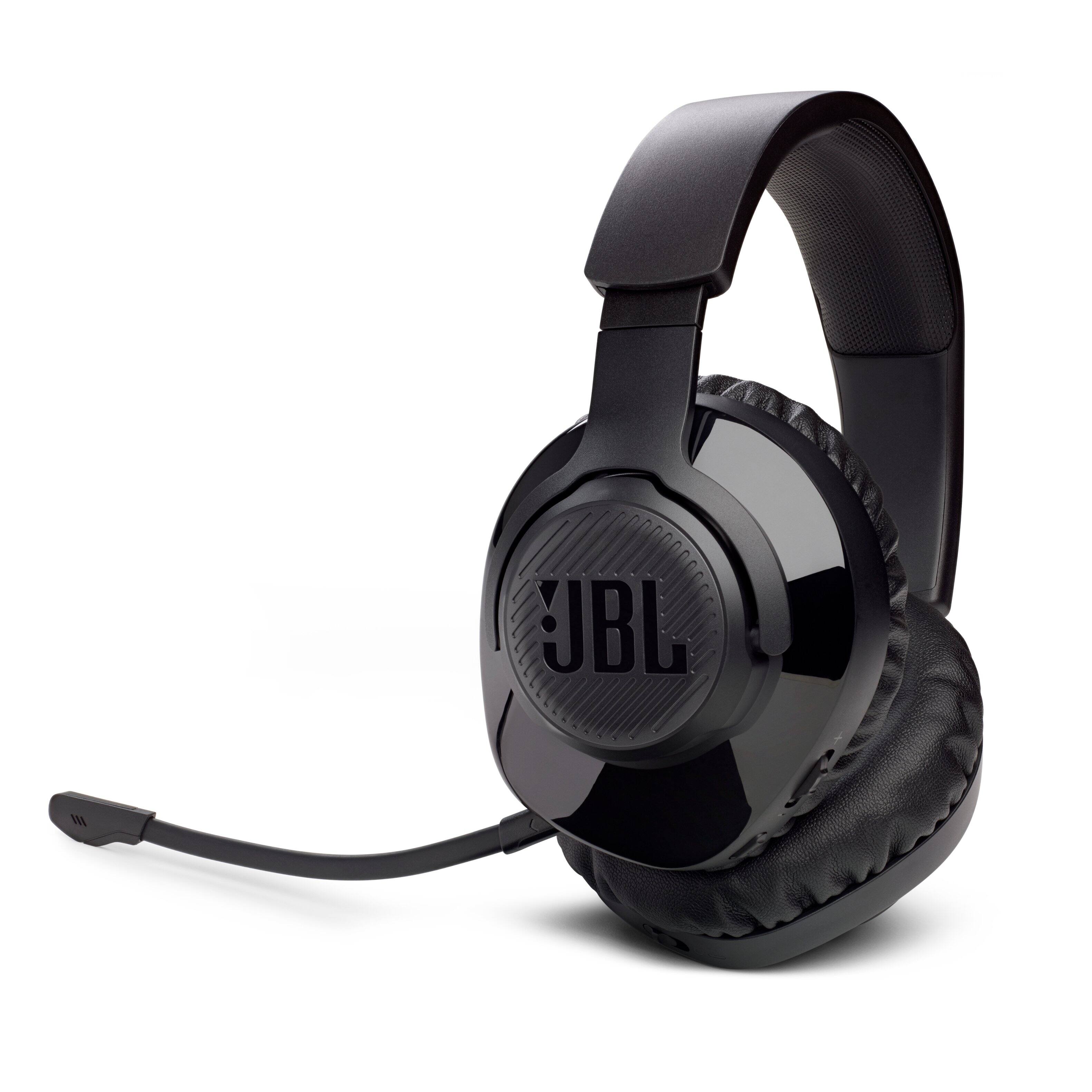 Angle. JBL - JBL Quantum 350 Wireless PC Gaming Headset with Detachable Boom Mic - Black.