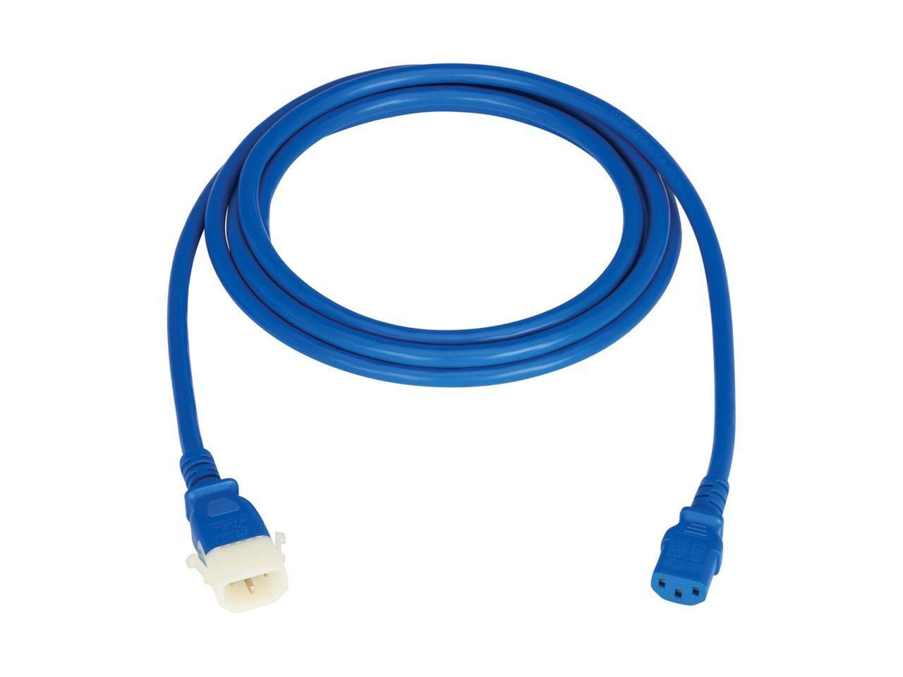 Alt View 1. Eaton - Eaton Tripp Lite 6ft PDU C13 to P-Lock C14 Heavy-Duty Power Cords Blue 6 Pack - Blue.