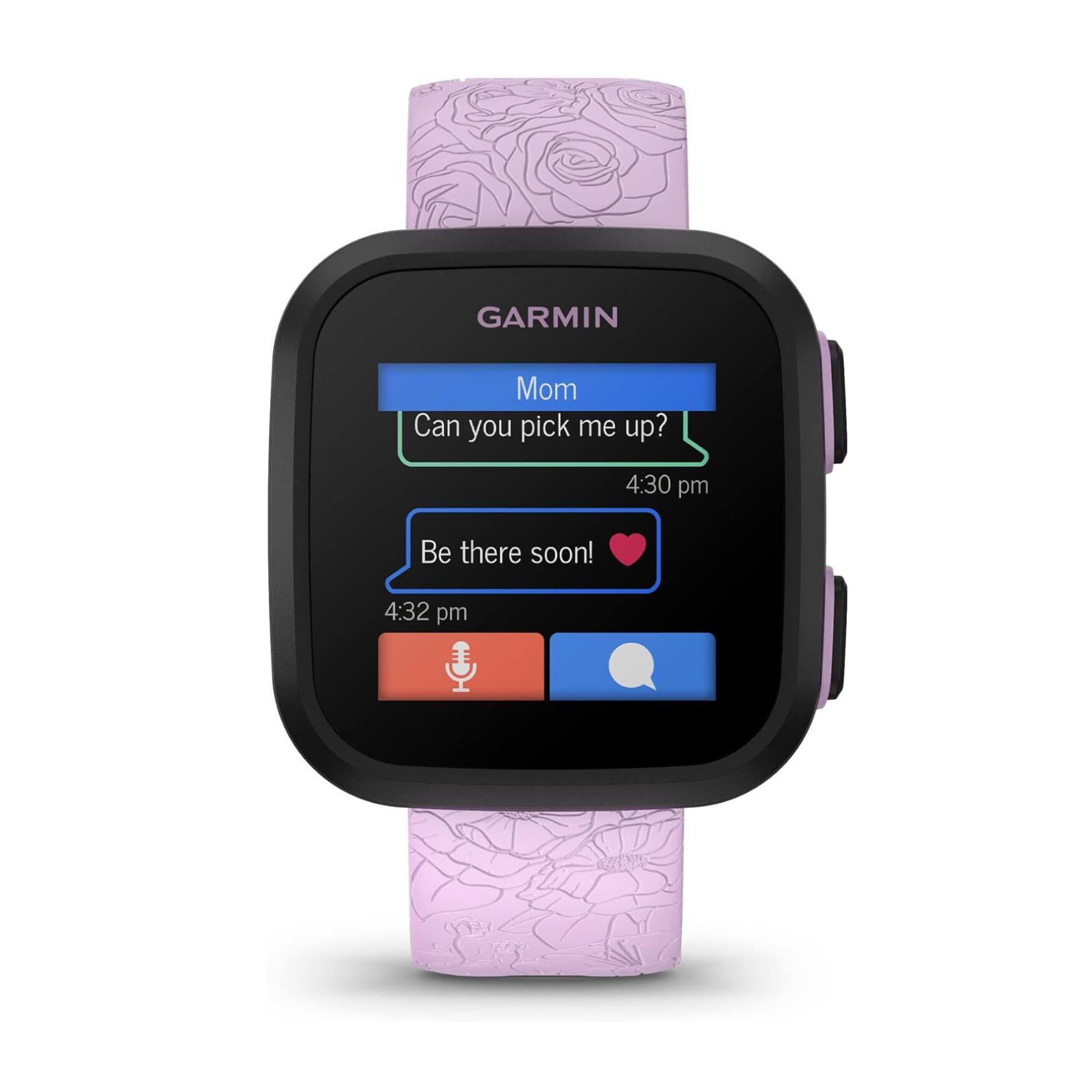 GARMIN

Mom
Can you pick me up?
4:30 pm

Be there soon! ❤️
4:32 pm
