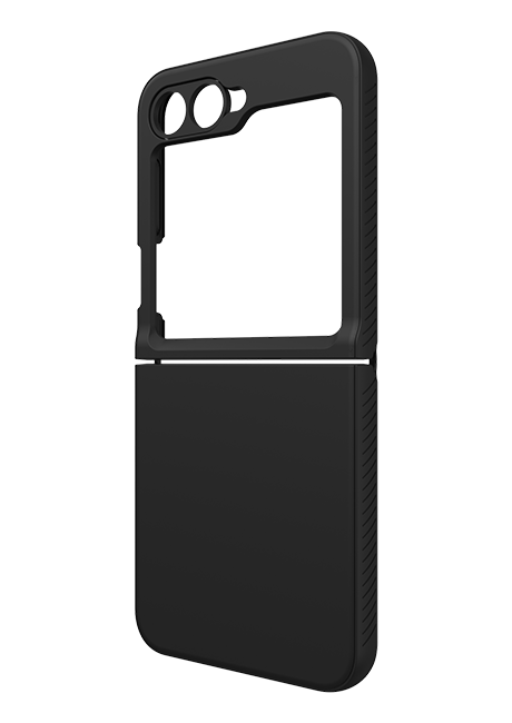 Left. ZAGG - Zagg Bridgetown Snap Magnetic Black Case - Samsung Galaxy Z Flip6 - Black.