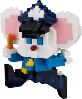 Bandai - Nanoblock - Namco Classic Games - Character Collection - Mappy Building Kit - COLLECTIBLES - Multicolor