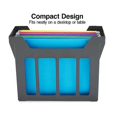 Compact Design  
Fits neatly on a desktop or table