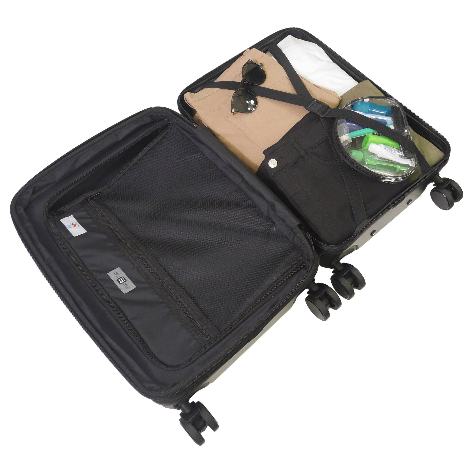 Alt View 2. Ful - Superman “Man of Steel” 22.5" Hardside Carry-On Spinner - BLACK.