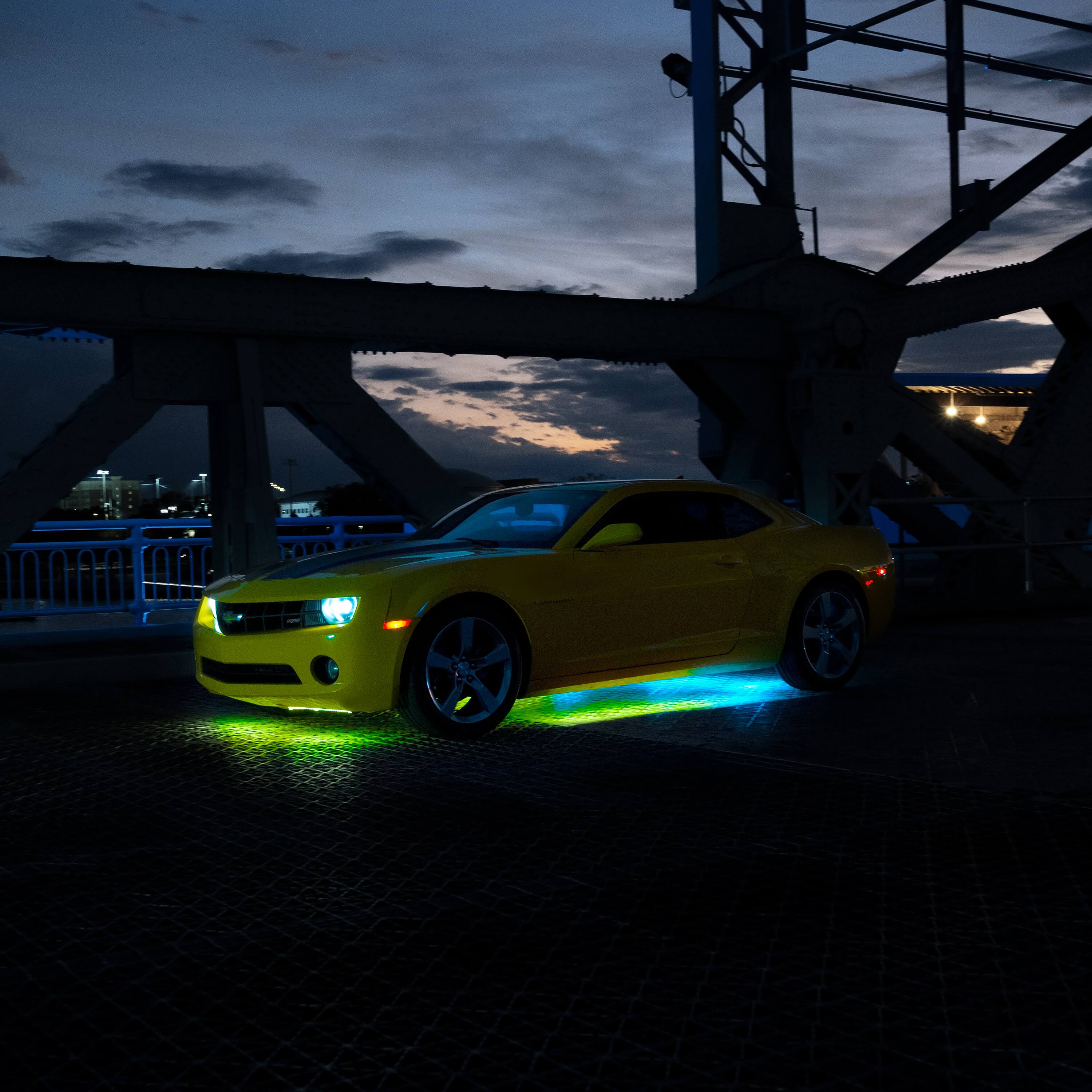 Alt View 15. Race Sport - COLORTRAIL RGBW Underbody LED Light Kit (4-Pack) - Multi.