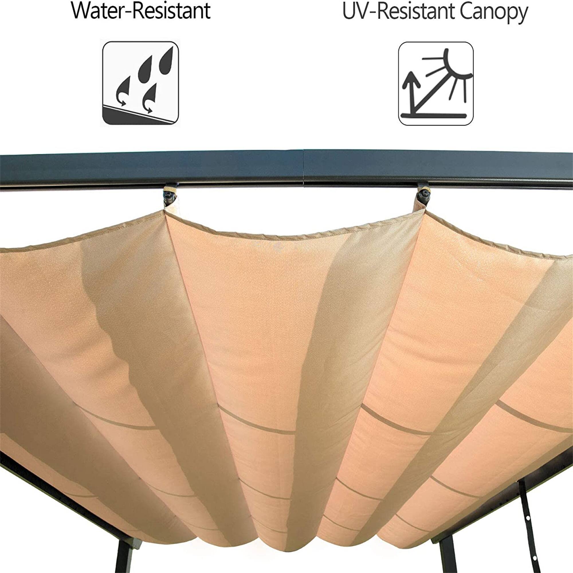 Water-Resistant  
UV-Resistant Canopy