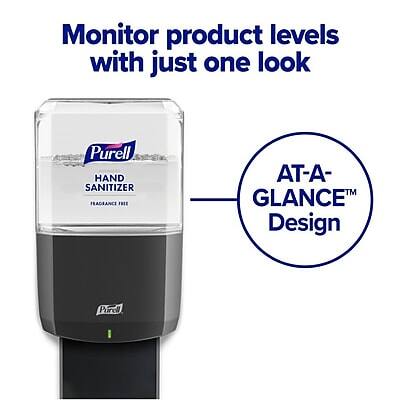 Monitor product levels with just one look

Purell HAND SANITIZER FRAGRANCE FREE

AT-A-GLANCE™ Design