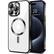 Front. Entronix - Entronix Magnetic Case for iPhone 16 Pro - Luxury Clear Glossy Cover - Black.