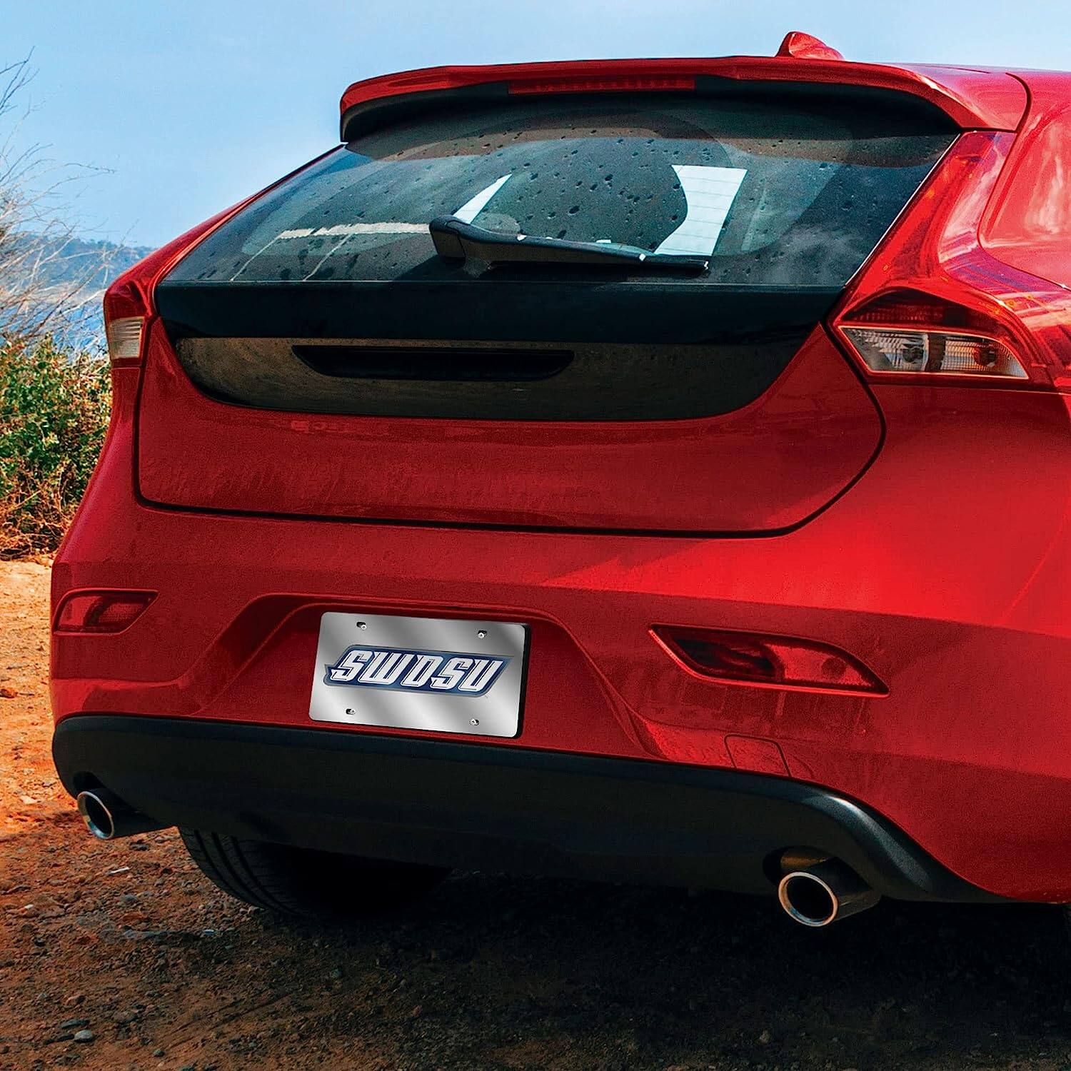 Alt View 2. Rico Industries - SW Southwest Oklahoma State Bulldogs Mirrored Laser Cut License Plate Laser Tag - Multi.