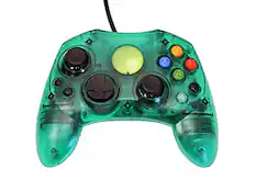 Front. Mars Devices - Replacement Controller for XBox Original - Green Transparent - Green.