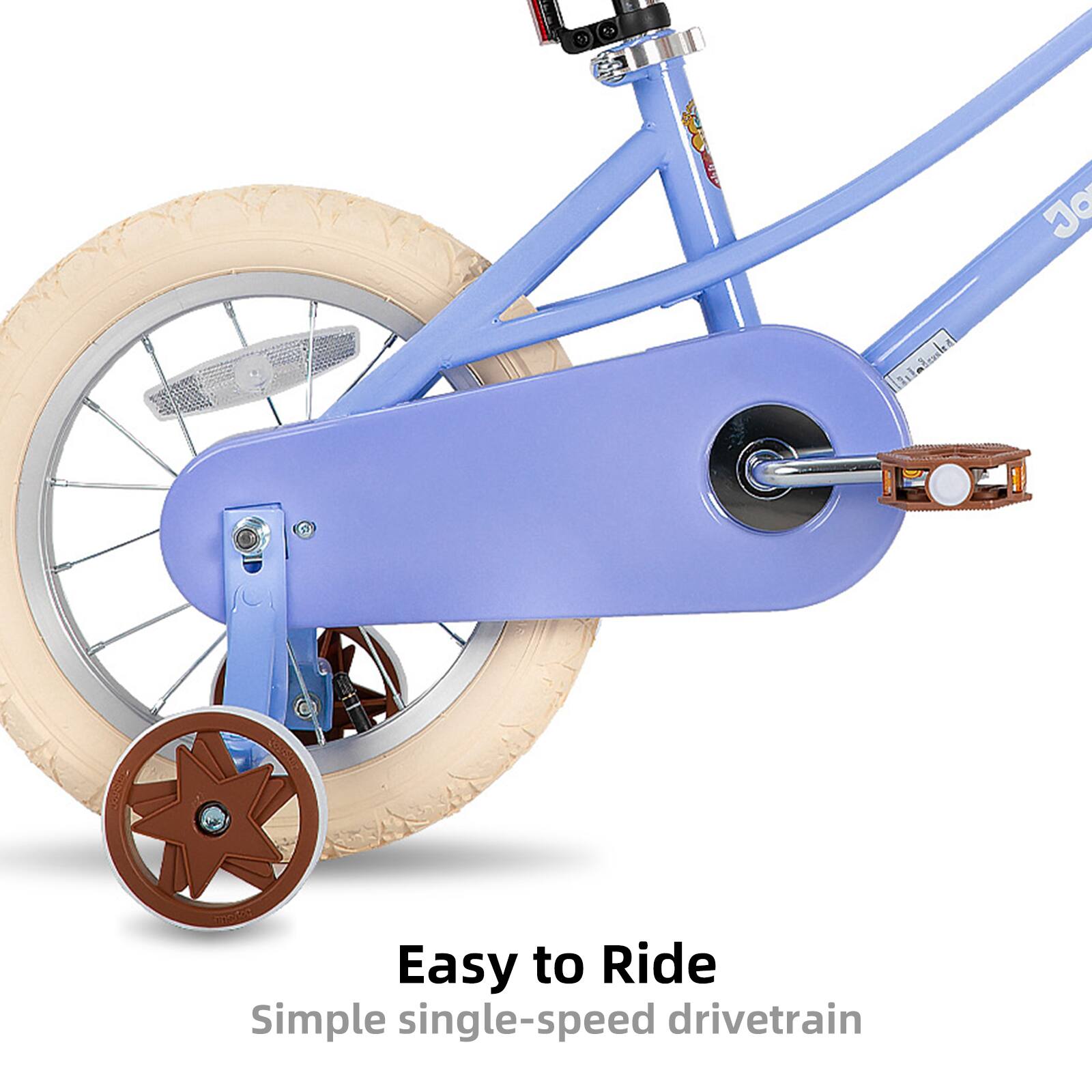 Easy to Ride  
Simple single-speed drivetrain
