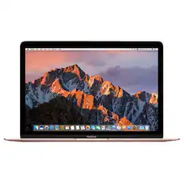 Apple - Refurbished Excellent - 12 Inch MacBook Laptop (Retina Display, 1.2GHz Intel Core m3 Dual Core Processor, 8GB RAM - Rose Gold