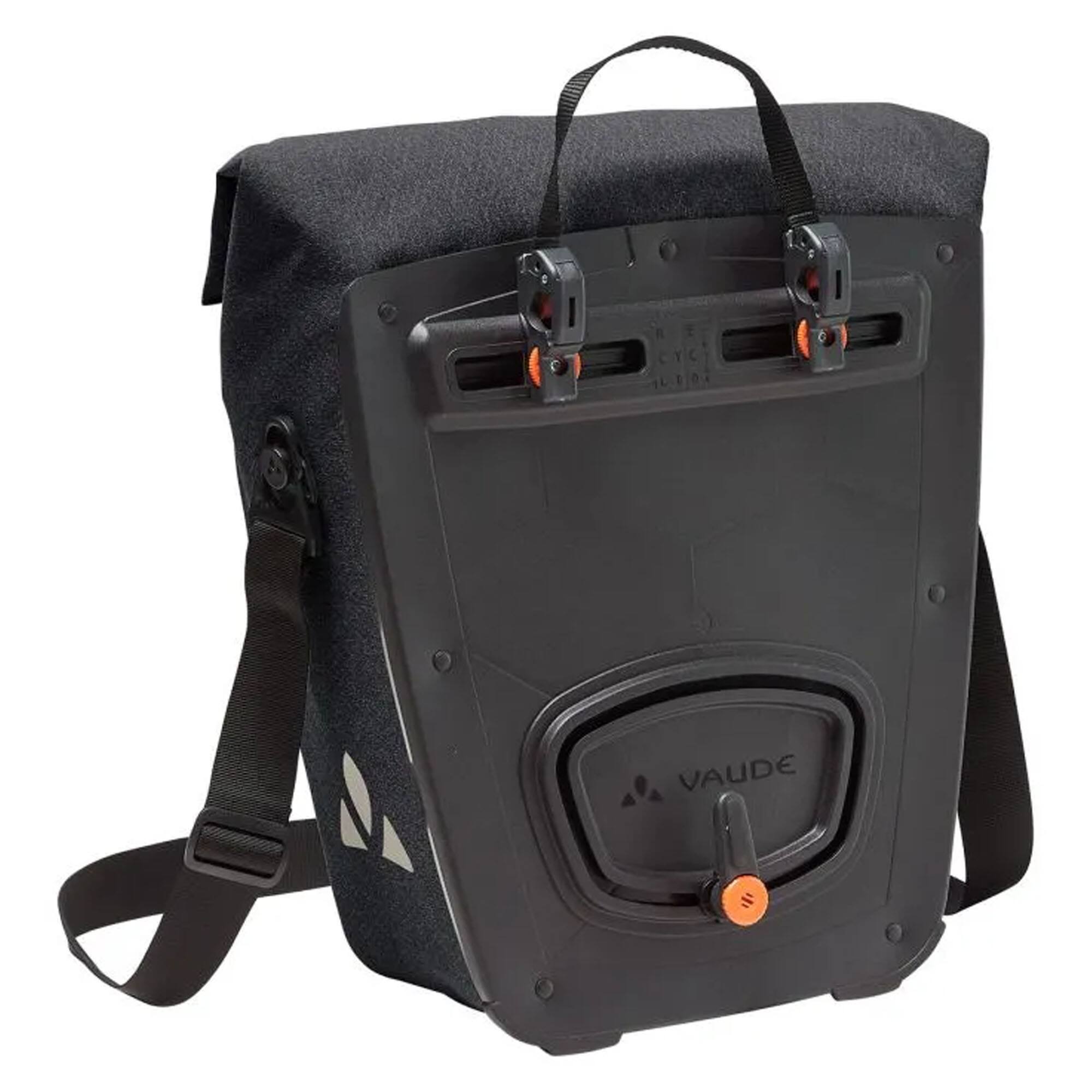 Alt View 1. VAUDE - Vaude ReCycle Commute Single Bike Bag - Black - Black.
