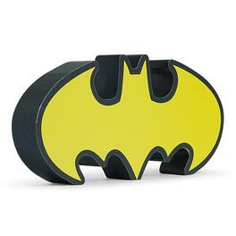 DC Universe - DC Comics Batman Emblem Die-Cut Wooden Wall Art Sign | 4 x 8 Inches - Yellow