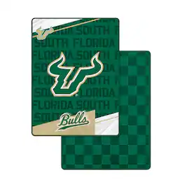 Pegasus - South Florida Bulls 60" x 80" Diagonal Ghost Checkered Two-Sided Blanket - Multicolor