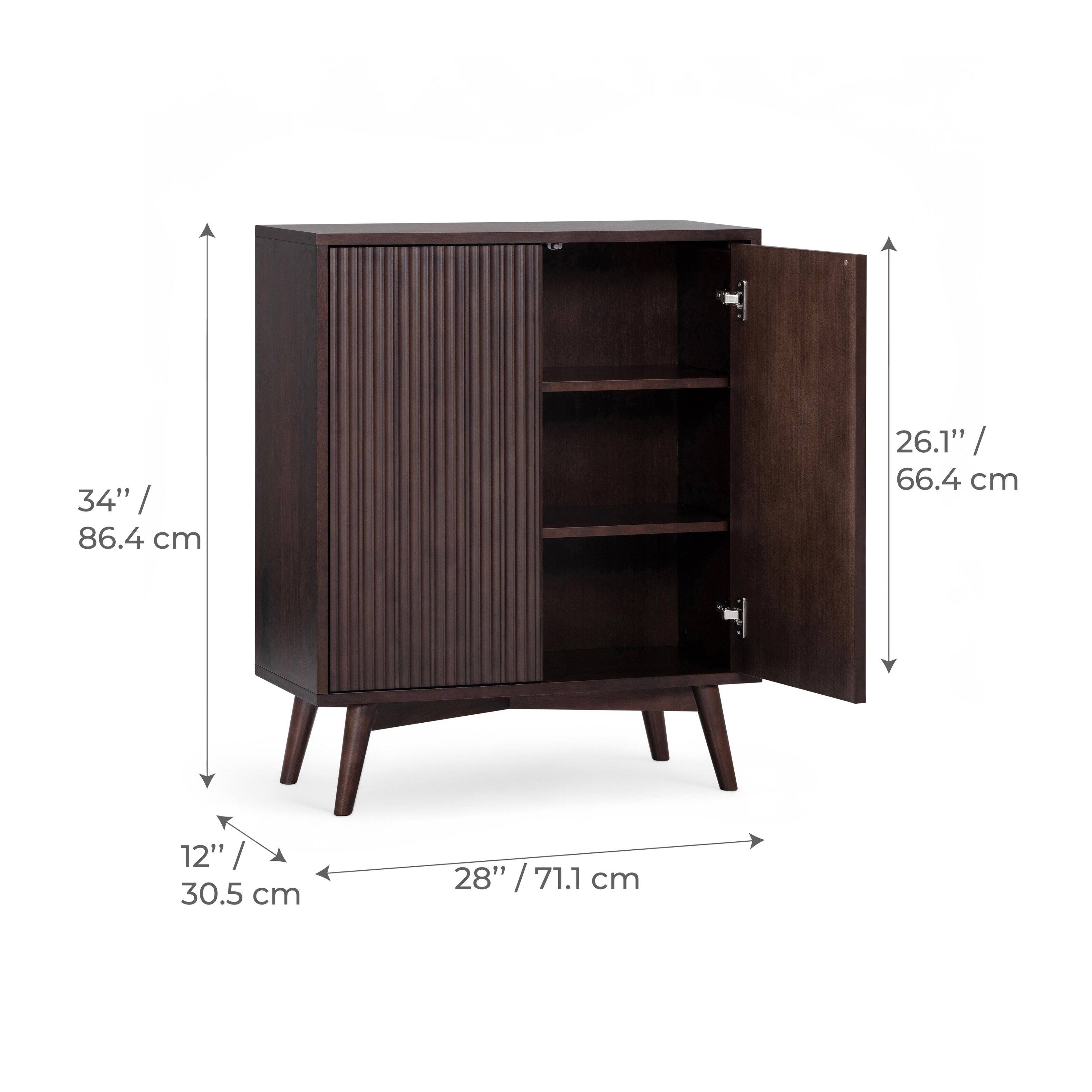 34" / 86.4 cm  
26.1" / 66.4 cm  
12" / 30.5 cm  
28" / 71.1 cm