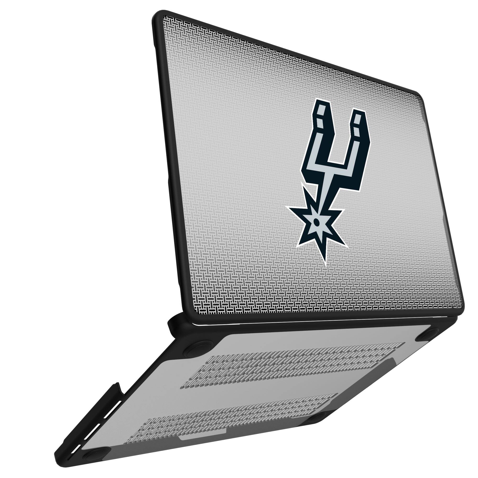 Alt View 1. Keyscaper - San Antonio Spurs Linen MacBook Case - Multicolor.