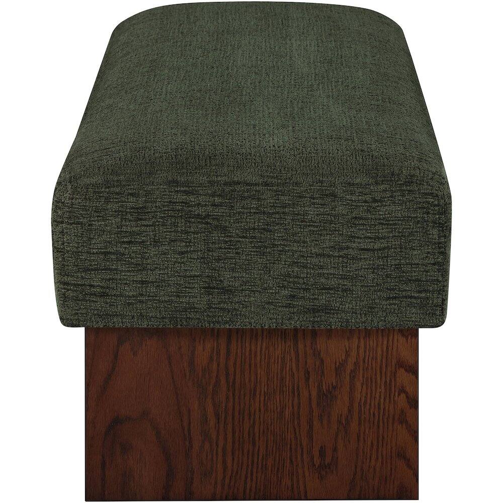 Alt View 3. Meridian Furniture - Alora Green Fabric Bench - Green.