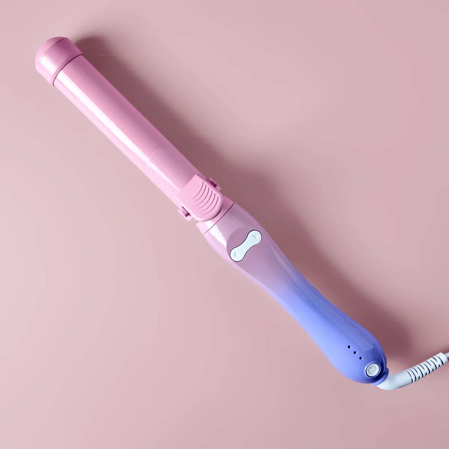 Front. Aukfa - 1" Automatic Rotating Ceramic Curling Iron - Easy Use Spinning Wand, Long-Lasting Waves, Auto Shut Off, Dual Voltage.