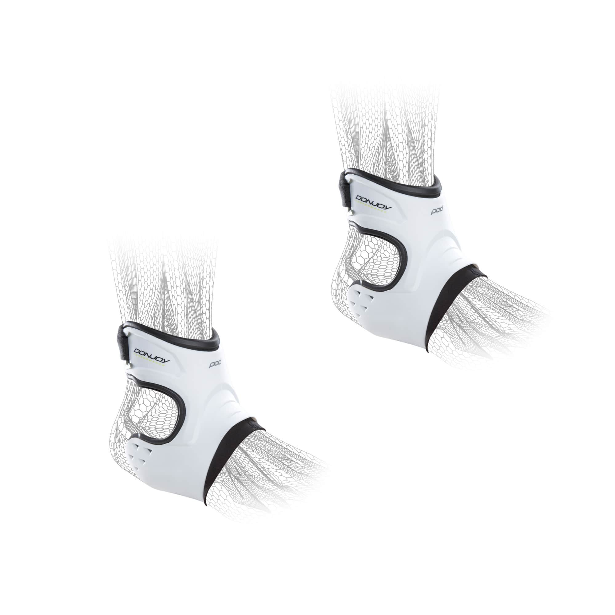 DonJoy - Performance POD Ankle Brace Pair (Right & Left in White, Medium) Bundle