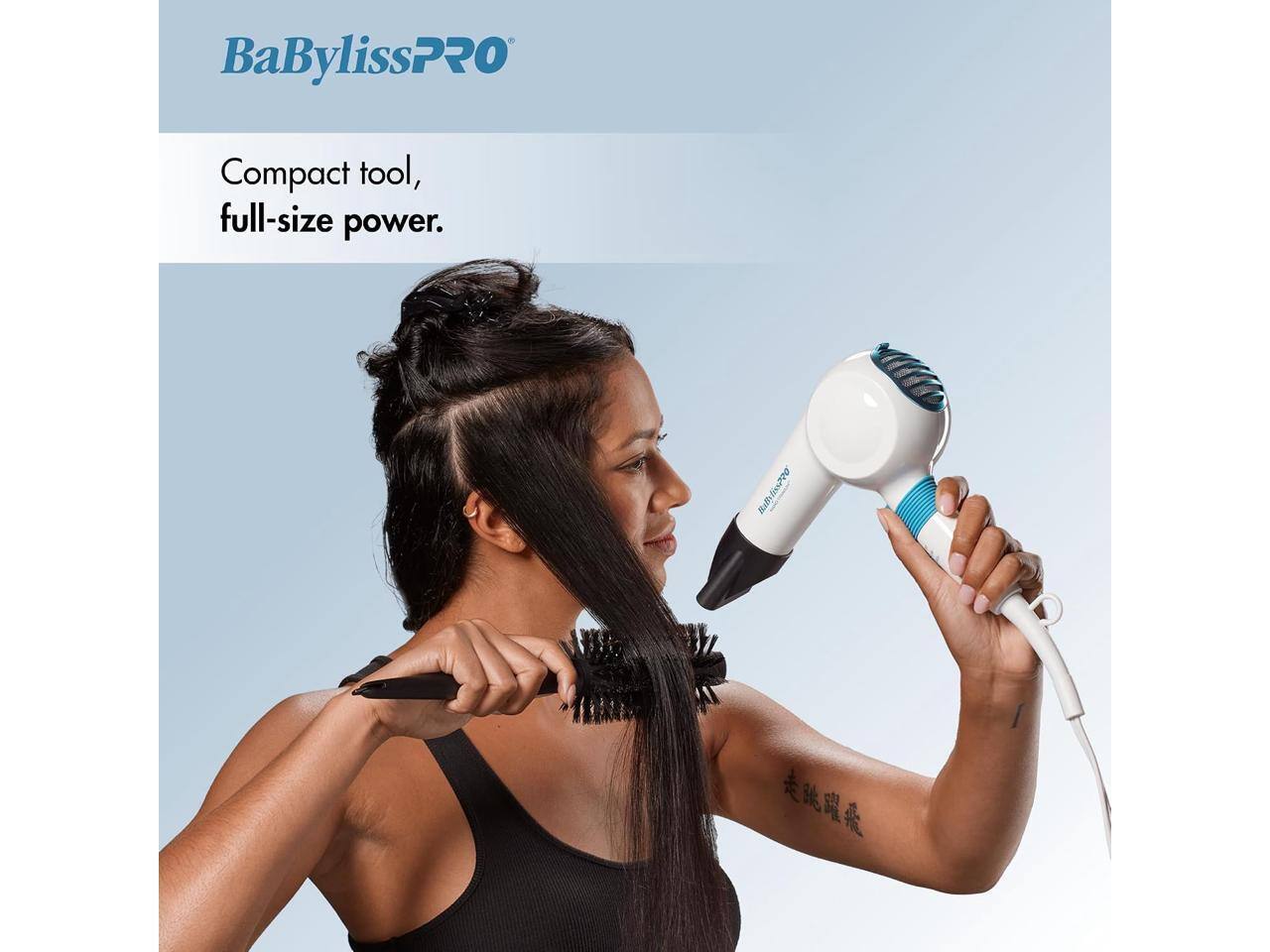 BaBylissPRO  
Compact tool, full-size power.