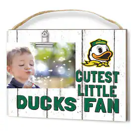 Jardine - Oregon Ducks 8'' x 10'' Cutest Little Weathered Logo Clip Photo Frame - White