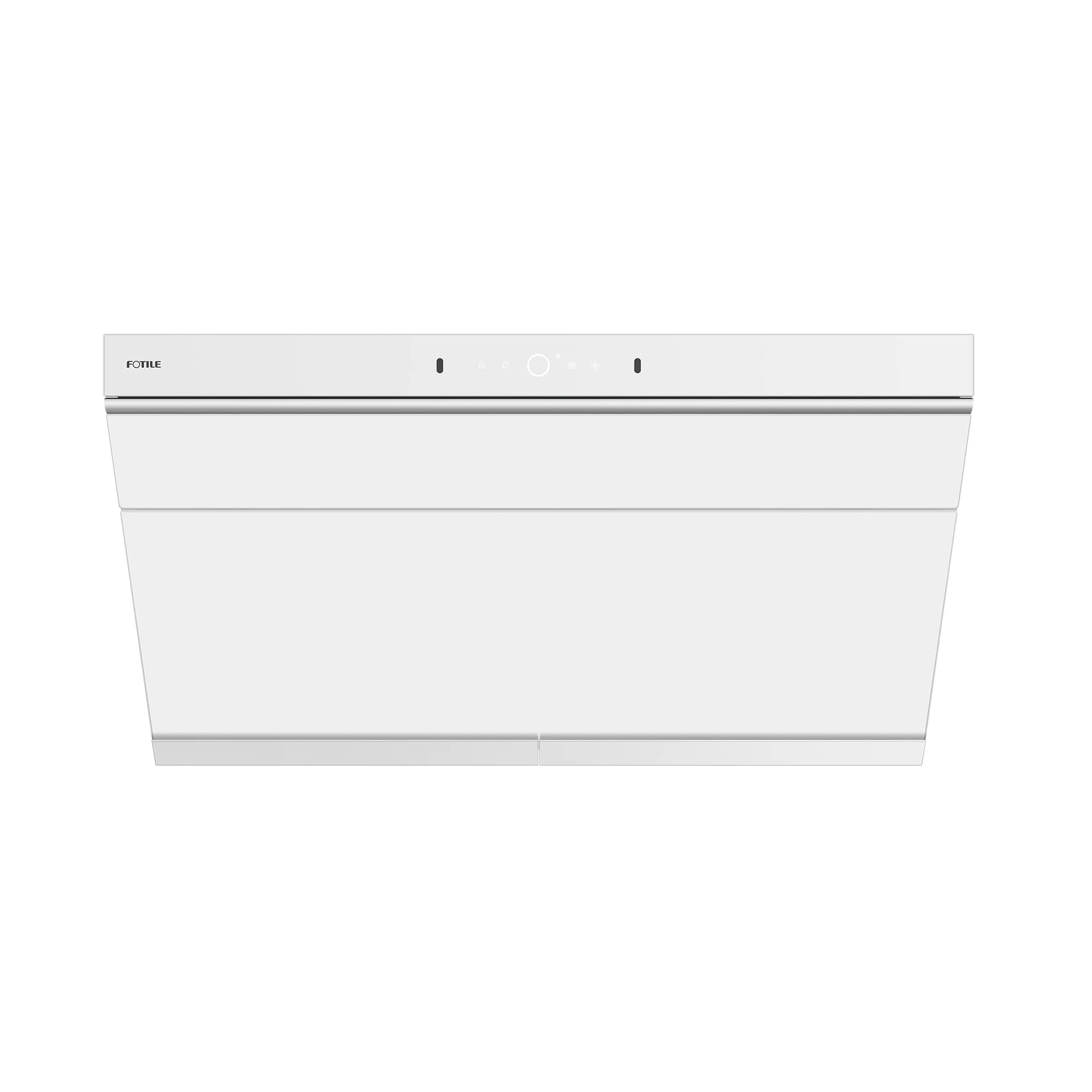 Front. FOTILE - FOTILE 36" 1100CFM Under Cabinet|Wall Mount Range Hood in White Tempered Glass - White.