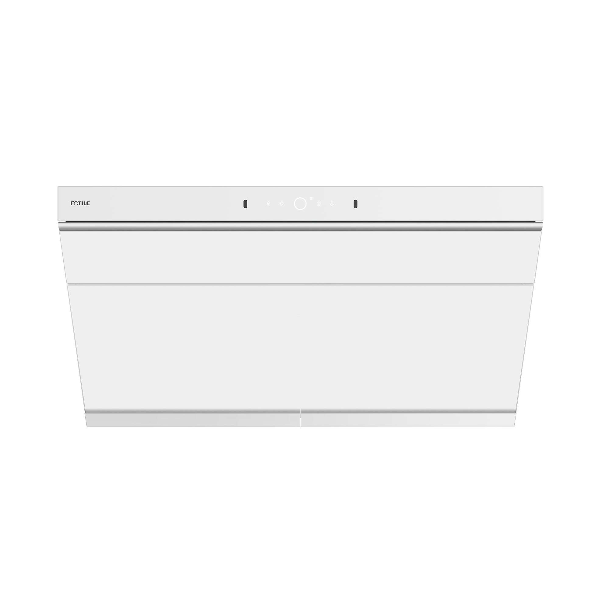 Front. FOTILE - FOTILE 36" 1100CFM Under Cabinet|Wall Mount Range Hood in White Tempered Glass - White.