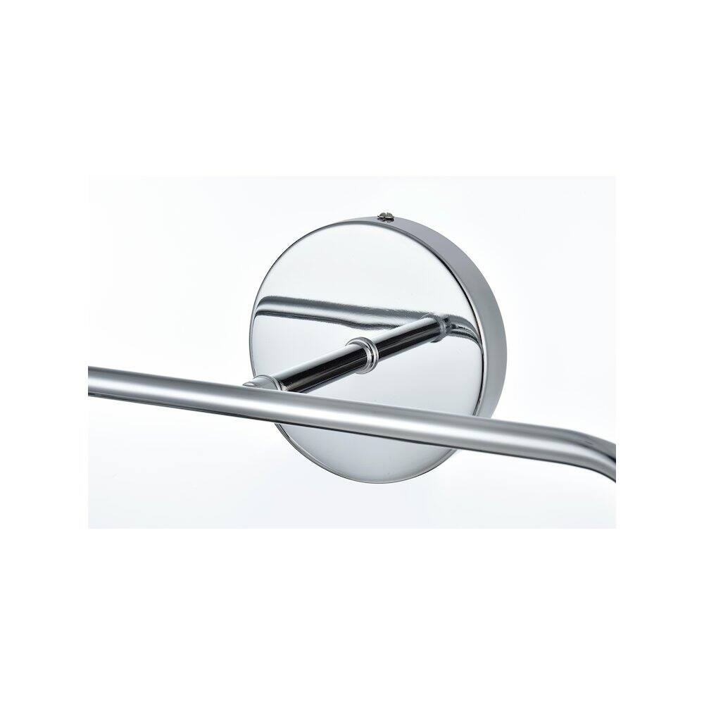 Alt View 1. Living District - Hanson 19 inch Wall Sconce in Chrome - Chrome And Clear.