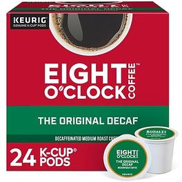 Eight O'Clock - Original Blend Decaf Coffee, Medium Roast, Keurig K-Cup Pods, 24/Box