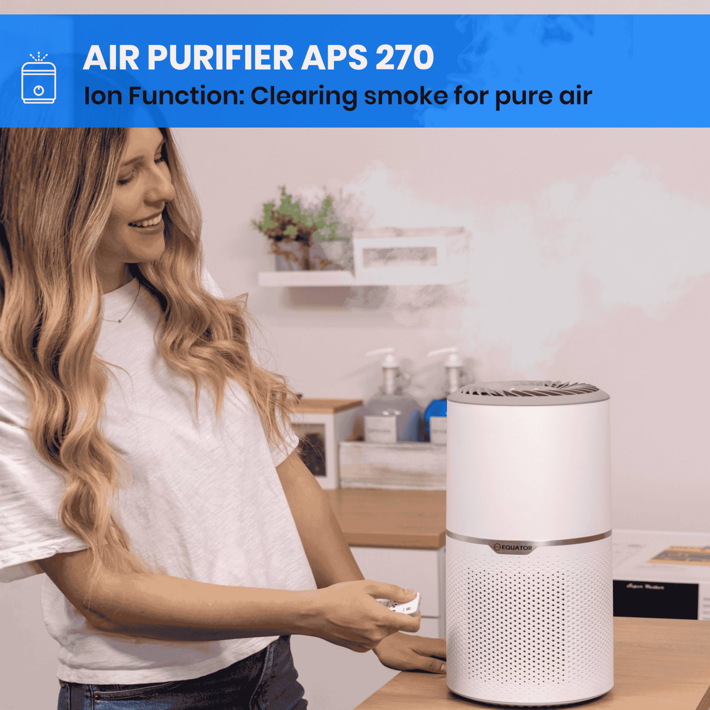 AIR PURIFIER APS 270  
Ion Function: Clearing smoke for pure air