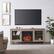 Alt View 35. Camden&Wells - Quincy Log Fireplace TV Stand for Most TVs up to 65" - Antiqued Gray Oak.