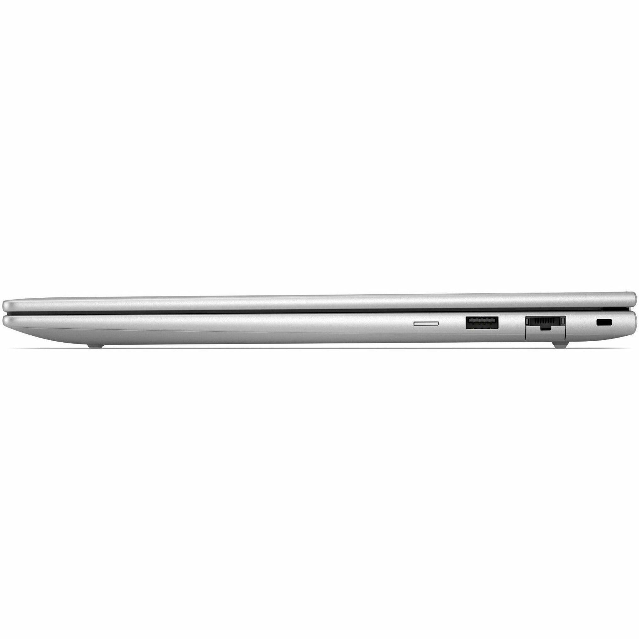 Left. HP - EliteBook 6 G2i 16" IPS 1920 x 1200 (WUXGA) Laptop - Intel Core Ultra 7 with 16GB Memory - 512 GB SSD - Pike Silver Aluminum, Gray.