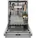 Alt View 10. Monogram - 24" Top Control Smart Built-In Stainless Steel Tub Dishwasher with 3rd Rack, 40 dBA, and Advanced Water System - Stainless Steel.