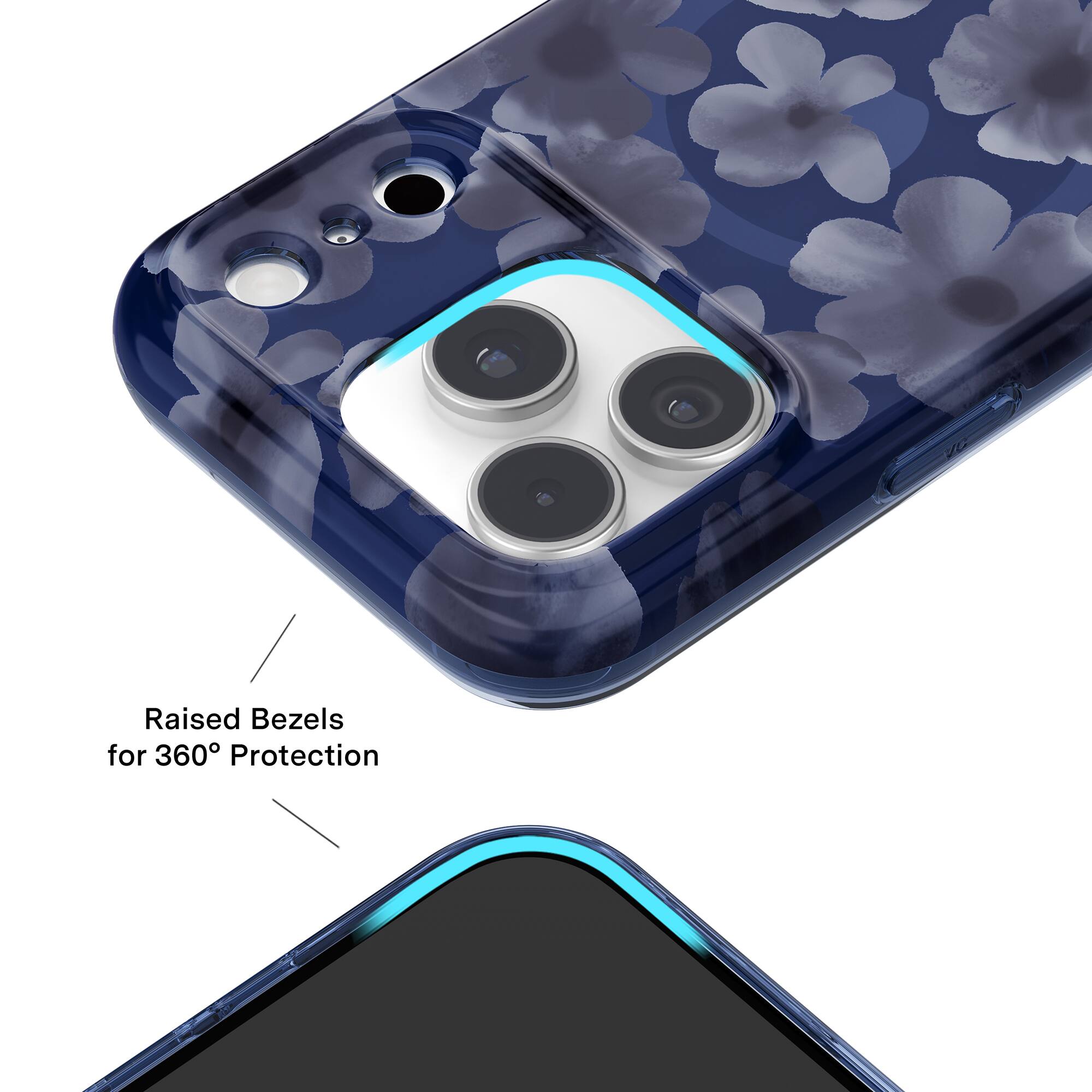 Raised Bezels for 360° Protection