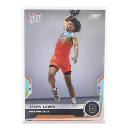 Overtime Elite 2021 TOPPS NOW Debut Card D-1 | Jalen Lewis - Red