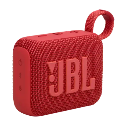 Front. JBL - Go 4 Portable Bluetooth Speaker - 2024 - Red.