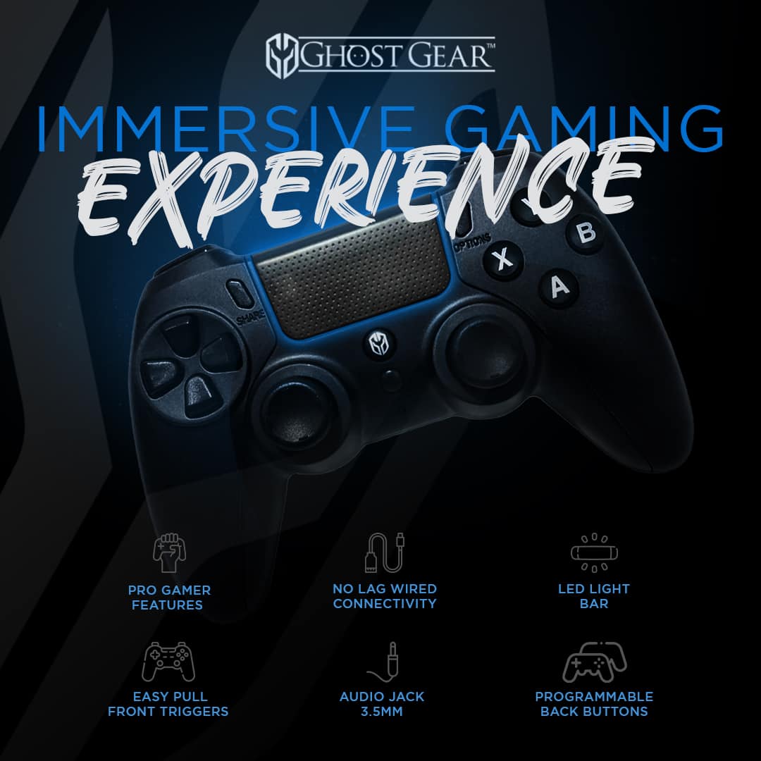 Ghost Gear PS4 / PC Pro Controller Gamepad Metallic High