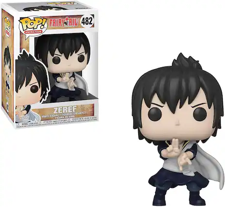 A -o 1 POP! FAIRY TAIL 482 ANIMATION ZEREF EN VINYLE/ FIGURINE VINYL FIGURA DE VINIL ASFIRA PELIGRO M PT A ADVERTENCIA 1 -e - a - ATTENTION DANGER ETOUFE pura - A - WARNING: 0H0NG HORO - - A ihian -