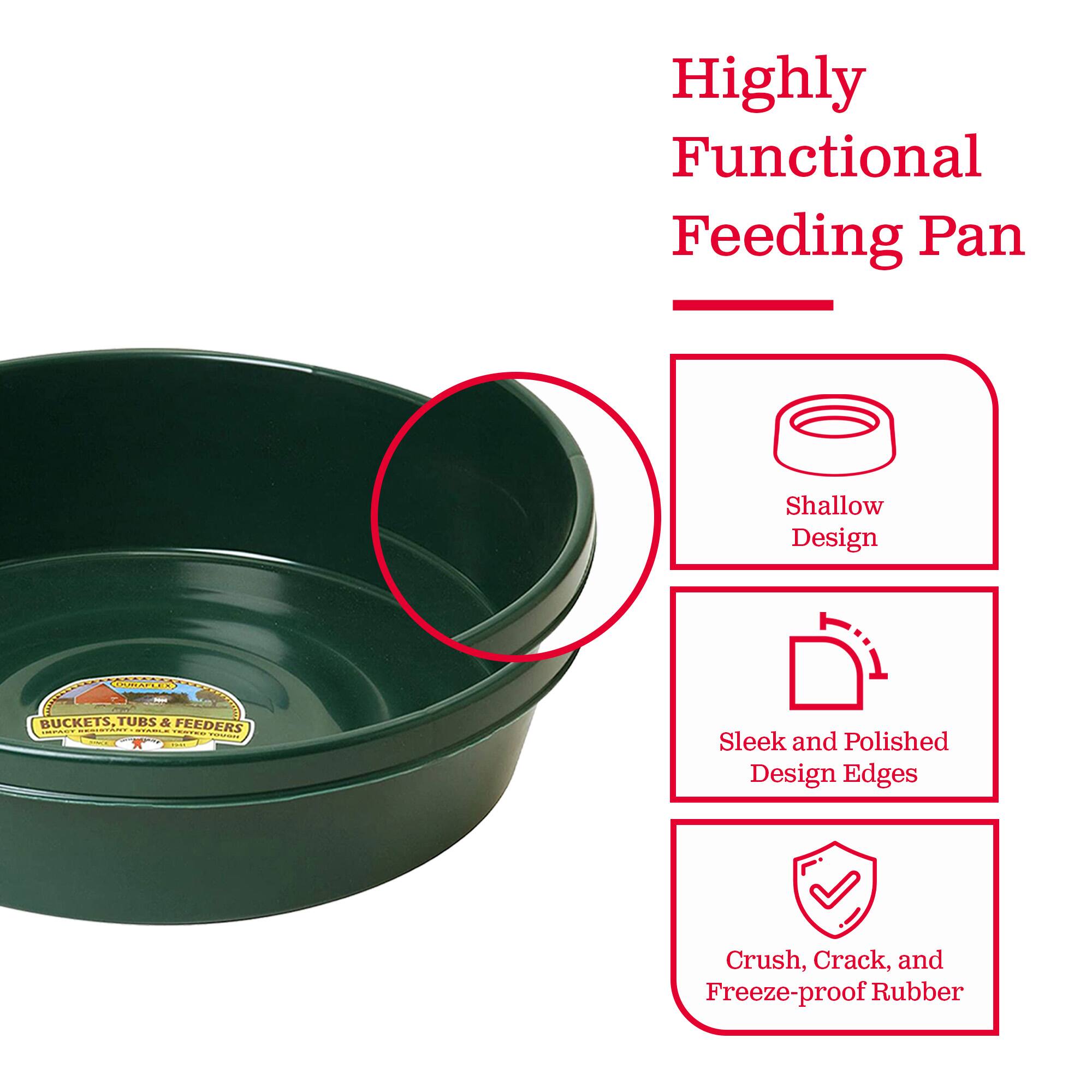 Highly Functional Feeding Pan

- Shallow Design
- Sleek and Polished Design Edges
- Crush, Crack, and Freeze-proof Rubber