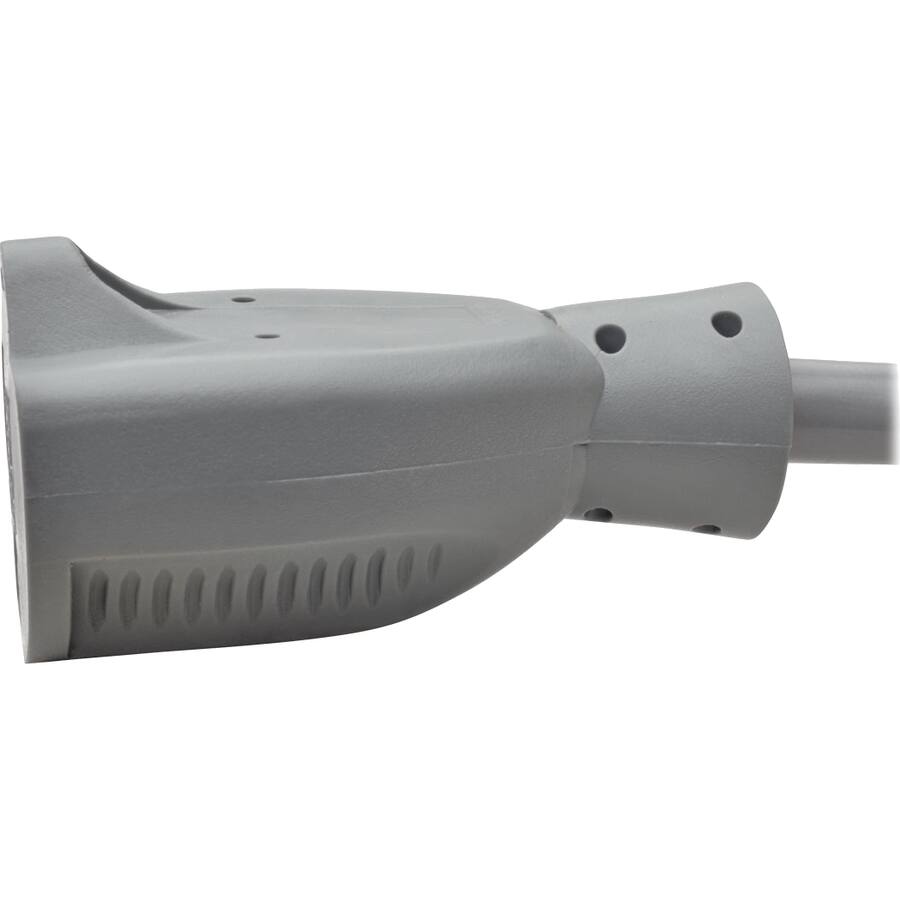 Alt View 4. Tripp Lite - Eaton Tripp Lite Series Hospital-Grade Extension Cord, NEMA 5-15P to NEMA 5-15R - Green Dot, 15A, 125V, 14 AWG, 6 ft. - Dark Gray.
