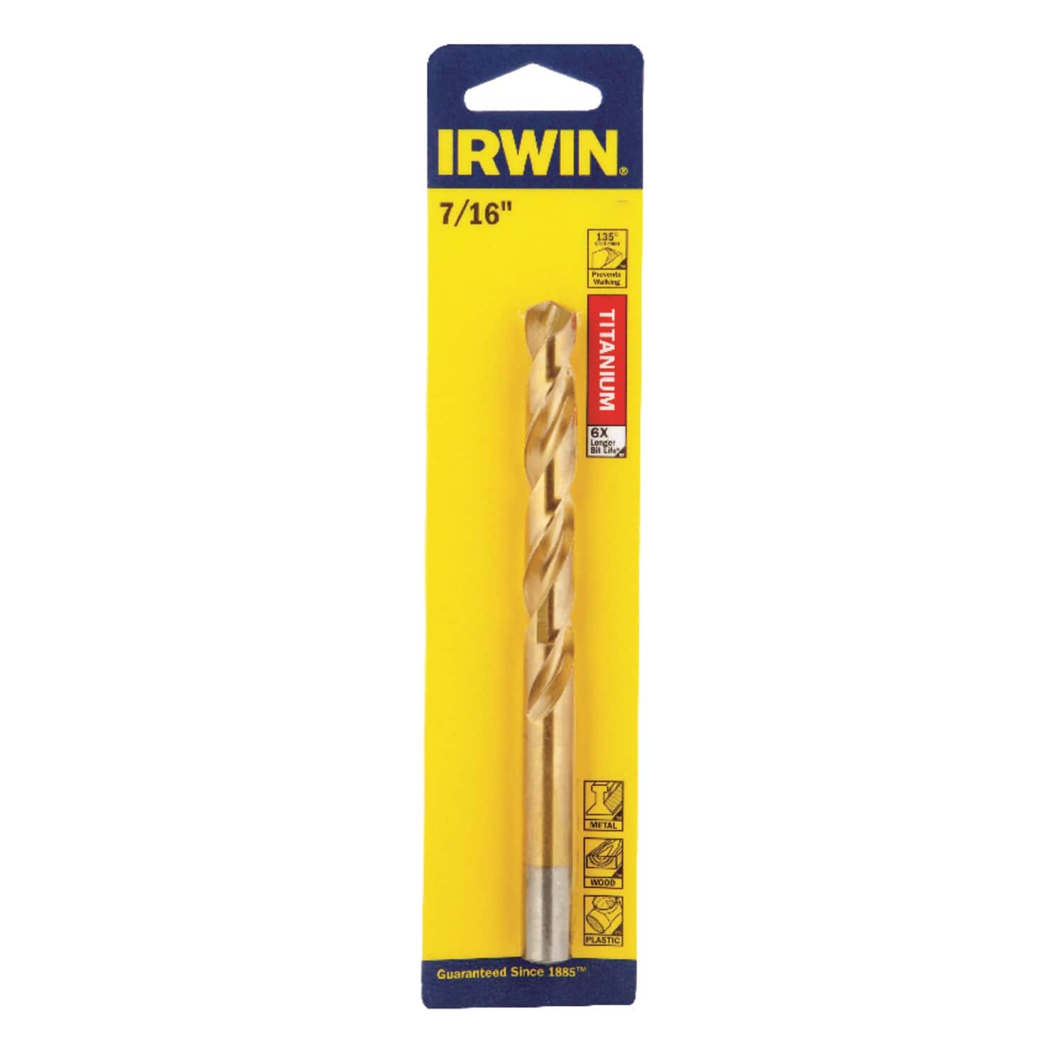 Irwin - 7/16  X 5 1/2  L High Speed Steel Drill Bit Round Shank 1 pc price history on PriceWatchPro