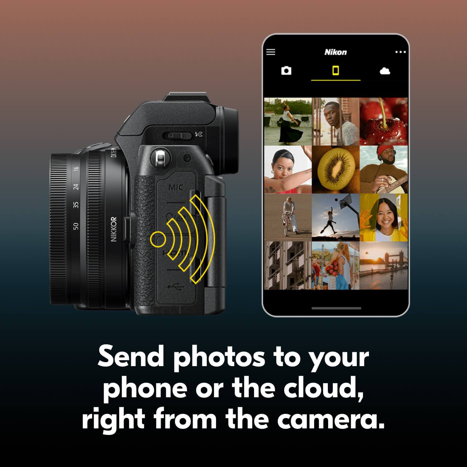 Nikon 15-24 MIC 35-50 NIKKOR

Send photos to your phone or the cloud, right from the camera.