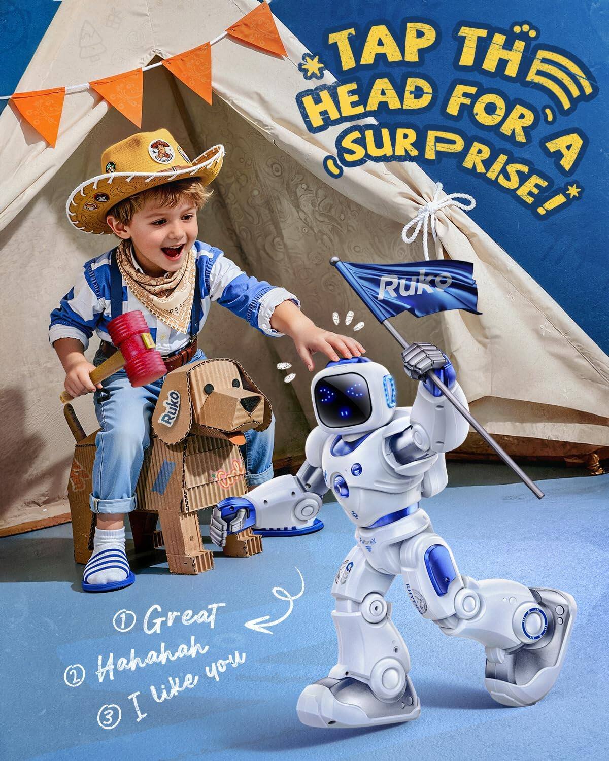 TAP THE HEAD FOR A SURPRISE!

1. Great
2. Hahahaha
3. I like you