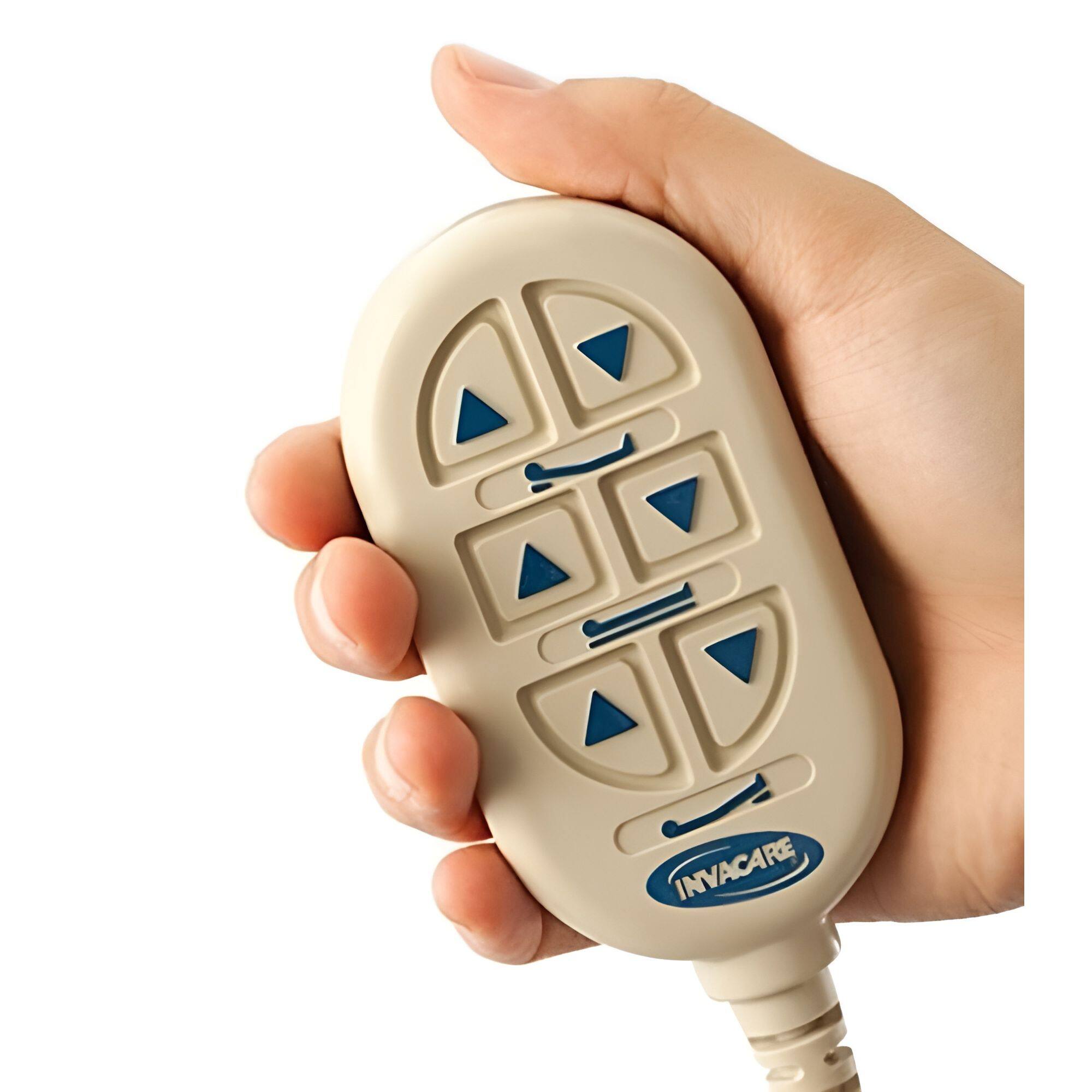 Alt View 3. Invacare - Low Homecare Bed Full-Electric Hospital Bed for Home Use (20" x 36" x 88") - Brown.