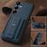 Alt View 3. Dteck - Slim Card Holder Case for Samsung Galaxy S24+, Shockproof Wallet Protective Cover with Kickstand - Blue.