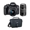 Canon EOS REBEL T7
18-55mm LENS ZOOM 1:3.5-5.6 CANON IS
75-300mm LENS EF-S
75 300 I 75-300m 1 10