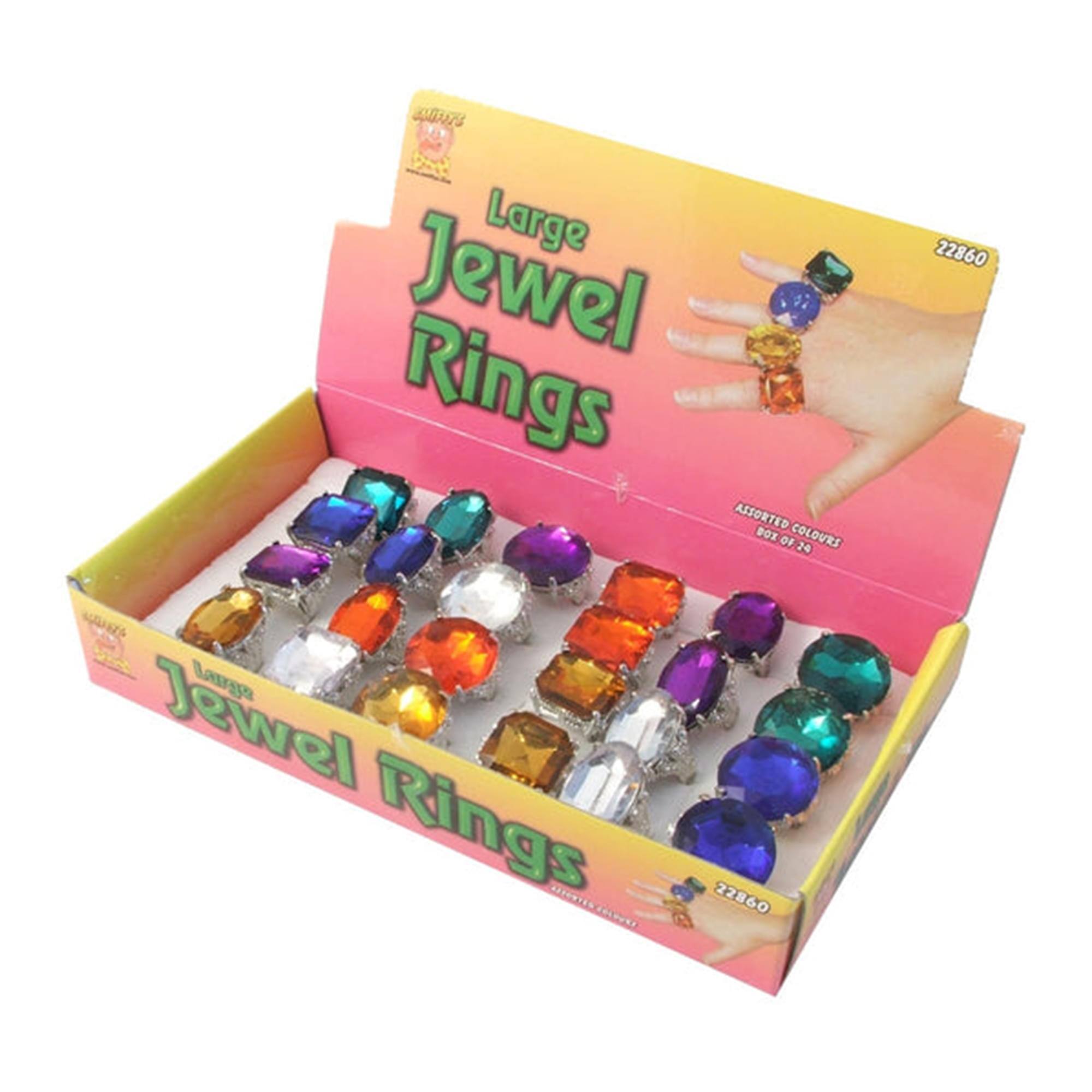 Large Jewel Rings  
Assorted Colours  
22860