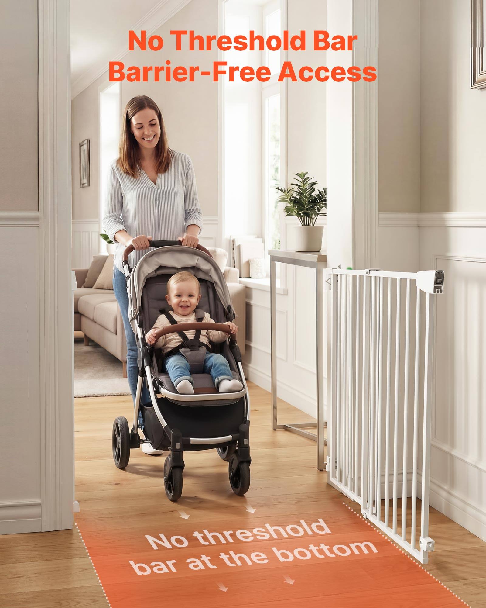 No Threshold Bar  
Barrier-Free Access  

No threshold bar at the bottom