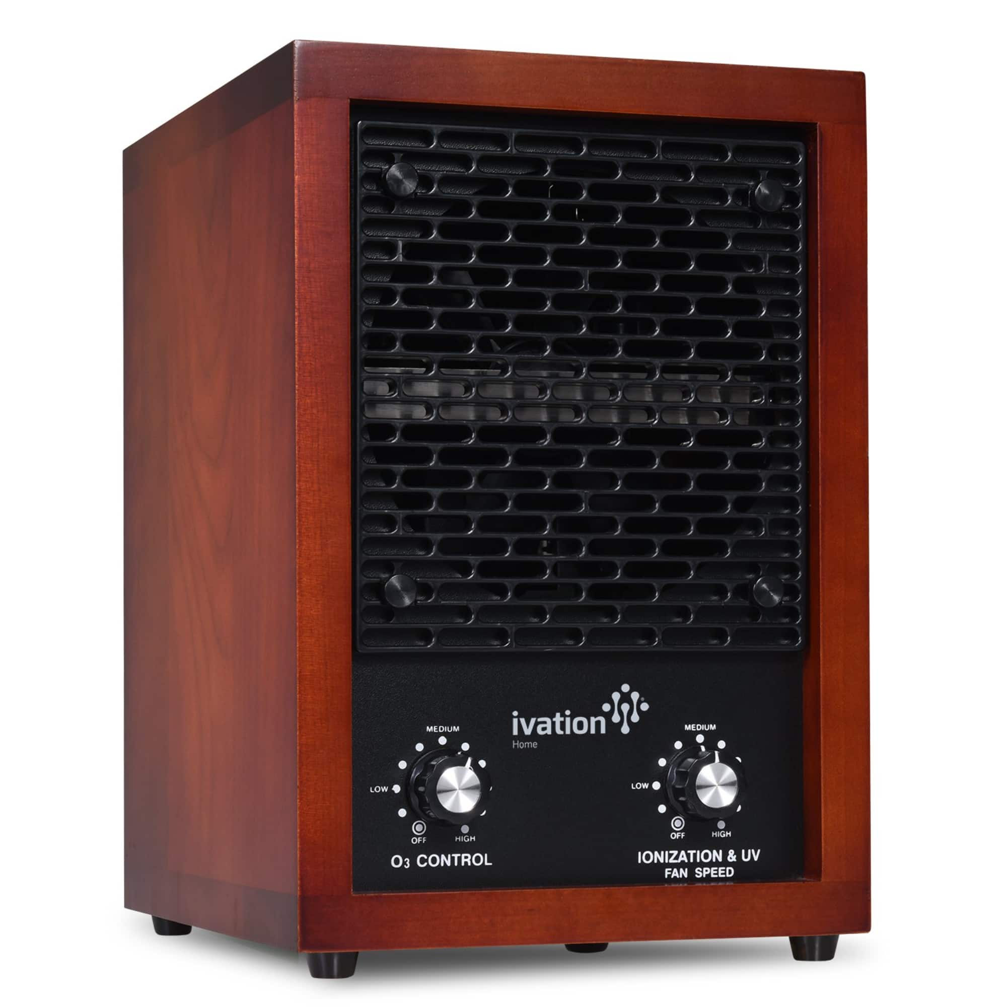 Ivation - 5-in-1 HEPA Air Purifier & Ozone Generator, Ionizer & Deodorizer for Up to 3,700 Sq/Ft - Brown