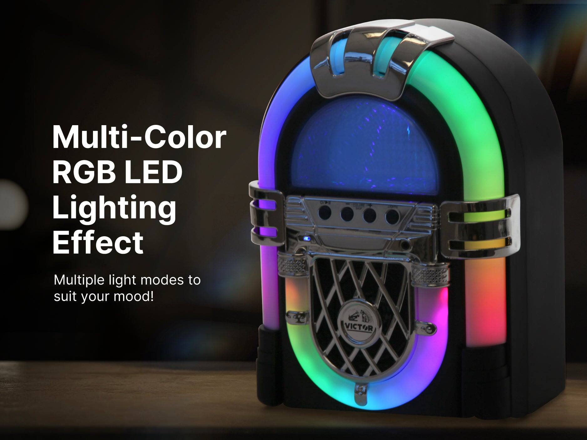Multi-Color RGB LED Lighting Effect

Multiple light modes to suit your mood!
